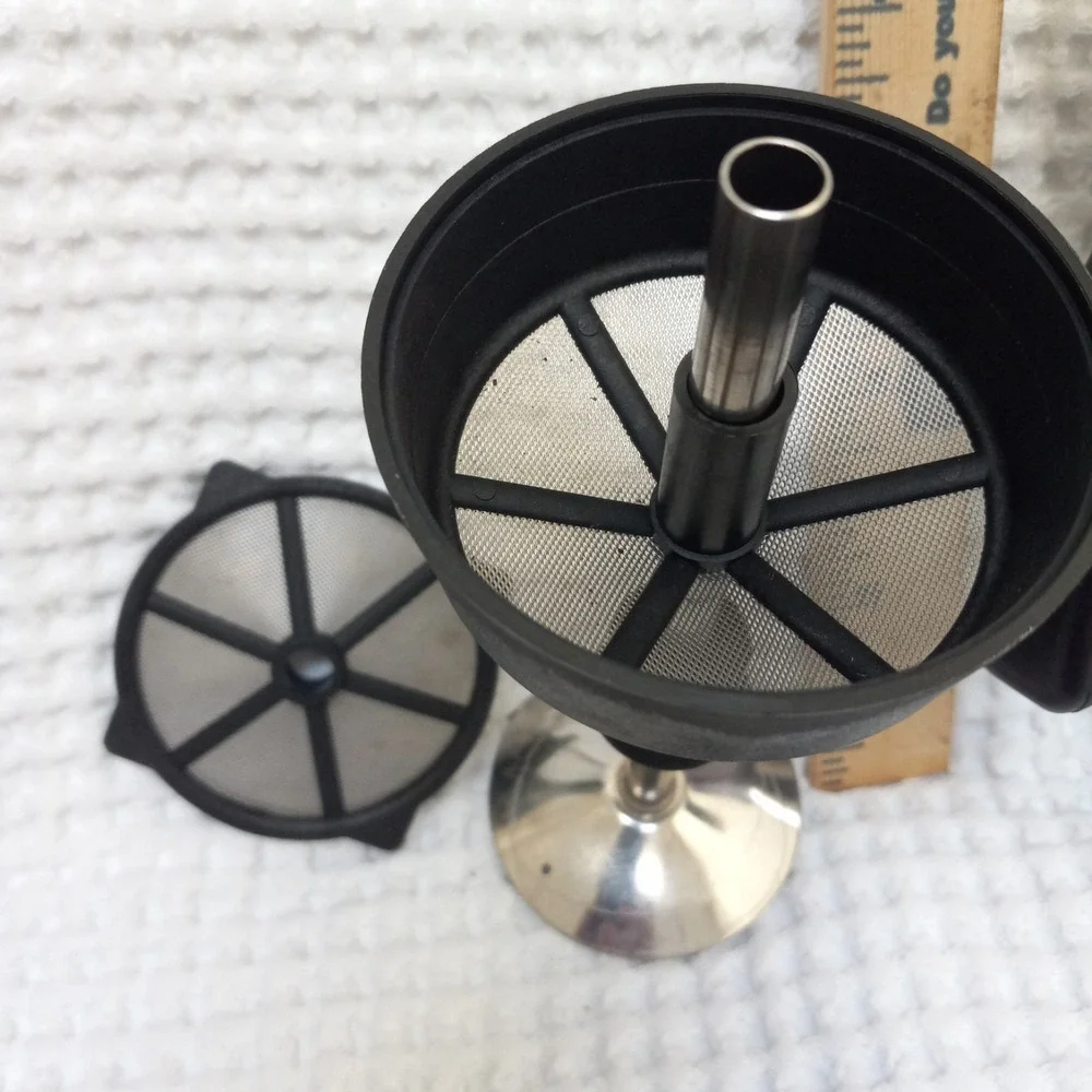 Bialetti Amerikana Vintage 4 Cup Stainless Steel Moka Pot Coffee Maker Italy